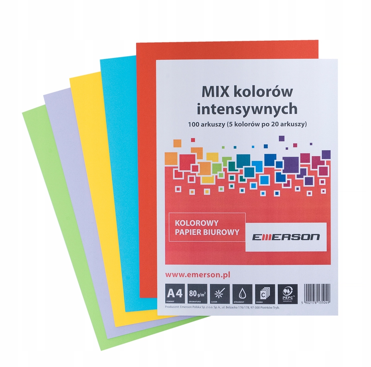 

Papier Do Drukarki Ksero Kolorwy A4 80g 100 ark.