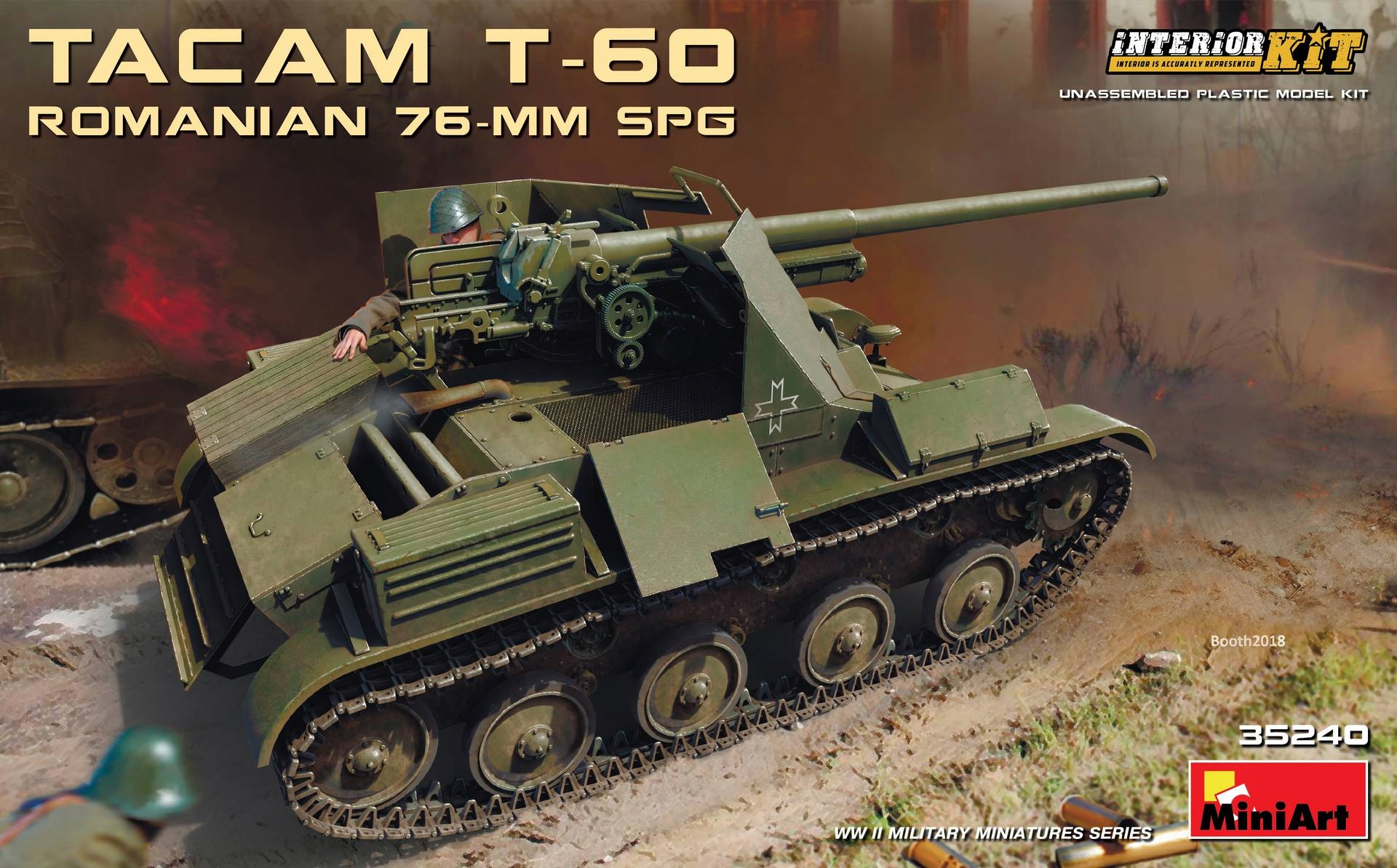 Rumunský 76mm Spg Tacam T-60 s vnitřní sadou 1:35 MiniArt 35240
