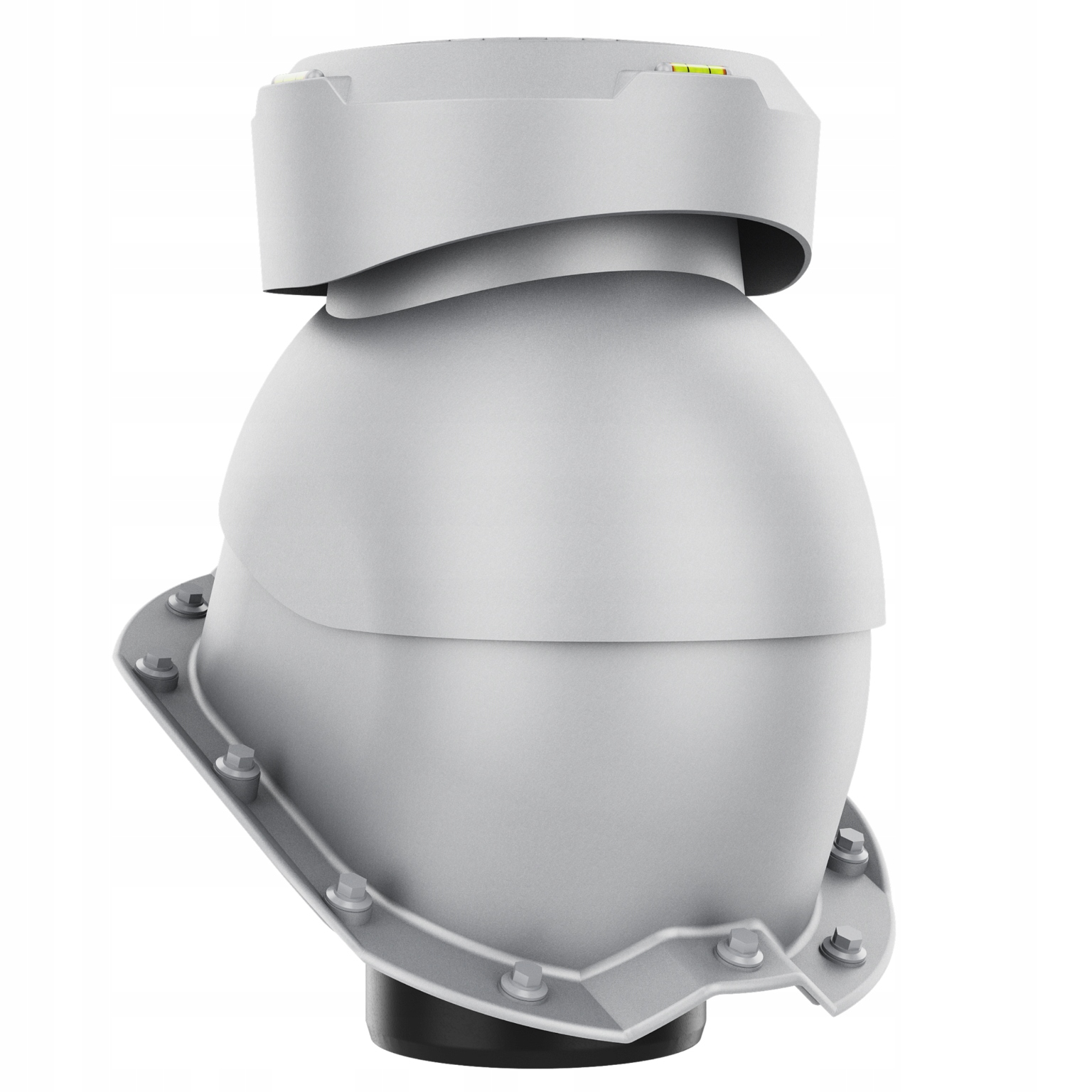 Krbový kanalizační ventilátor fi110 Trapez T18 Stříbrný 9006