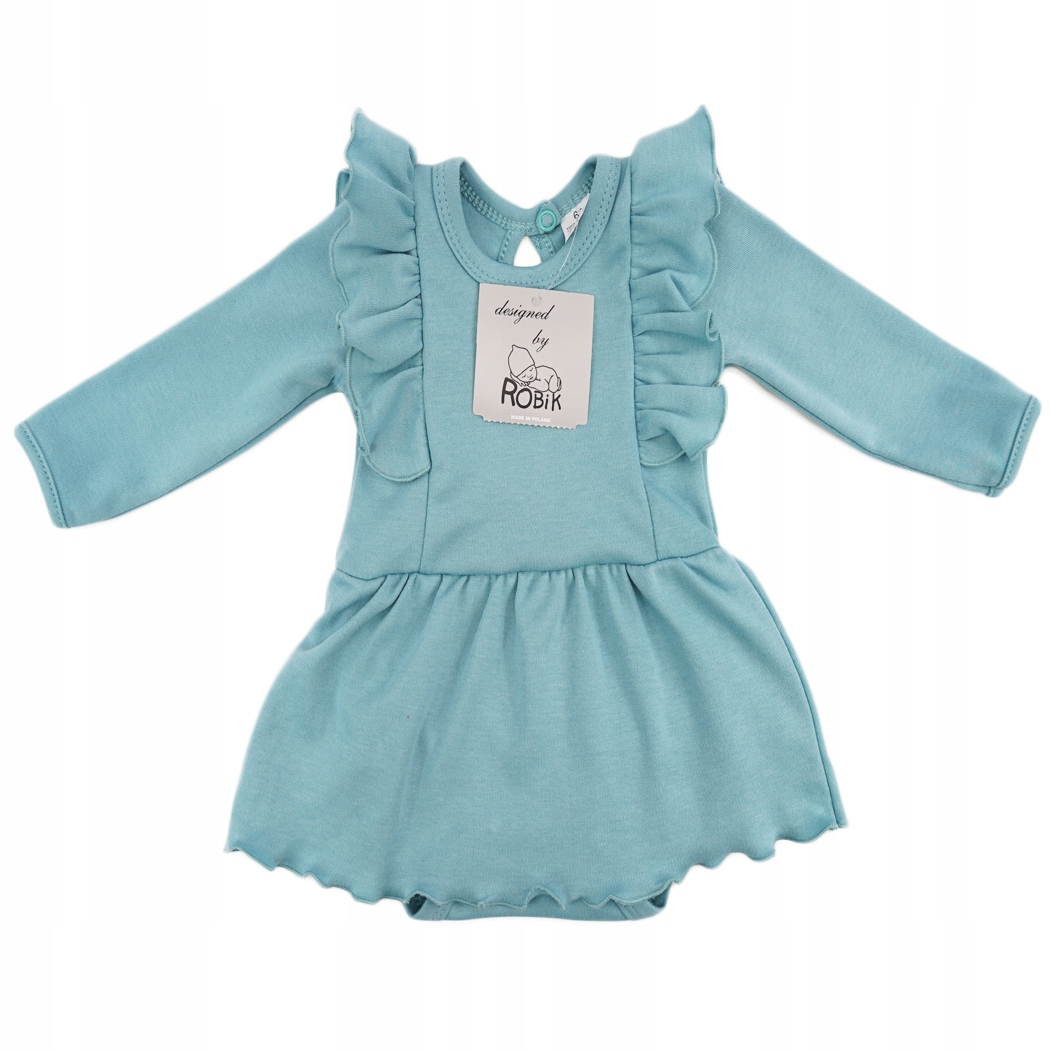 

Iceberg Body Sukienka r.86 długi rękaw z falbanką