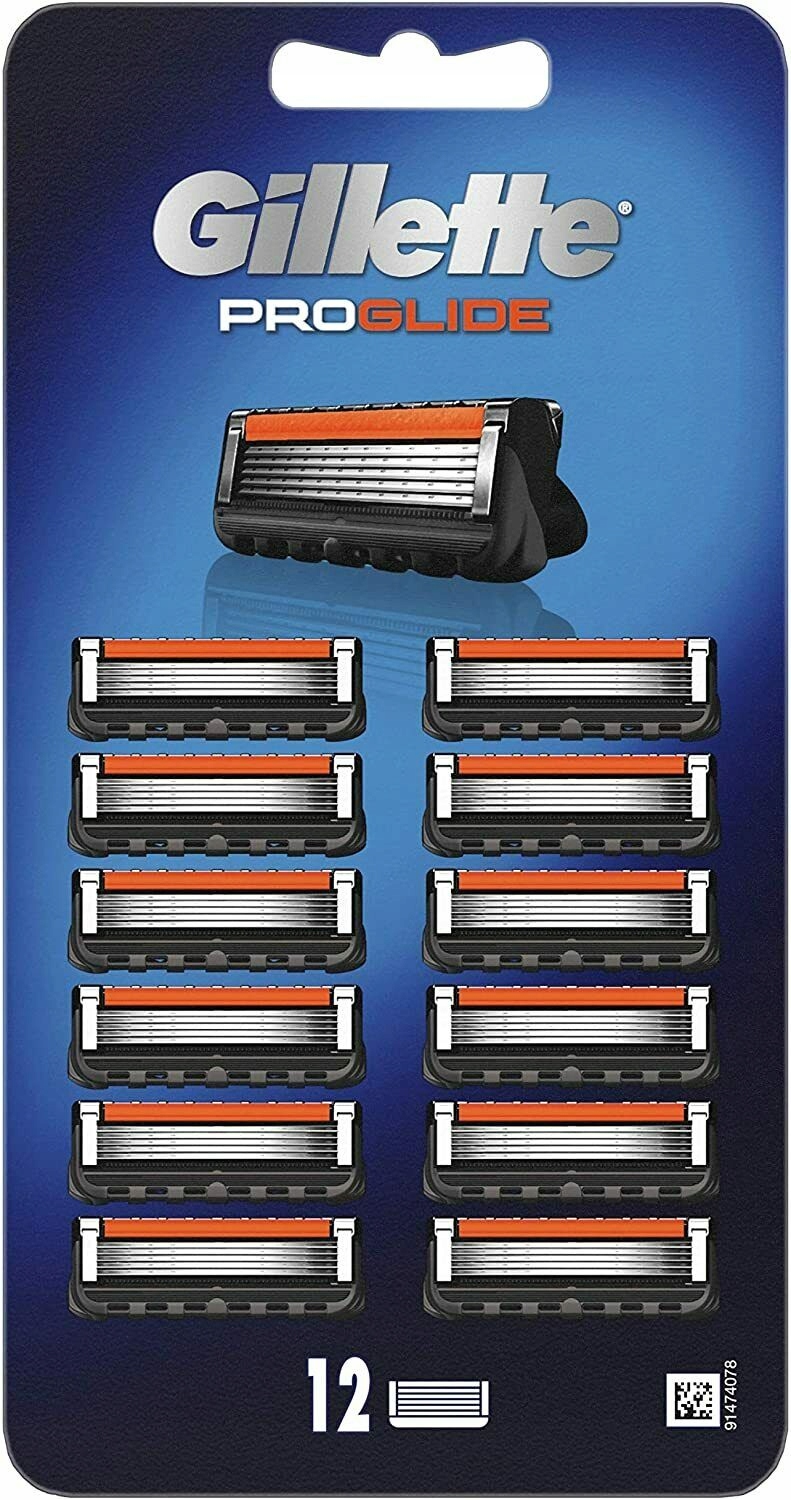 Gillette Fusion Proglide čepele náplně 12 ks import Uk