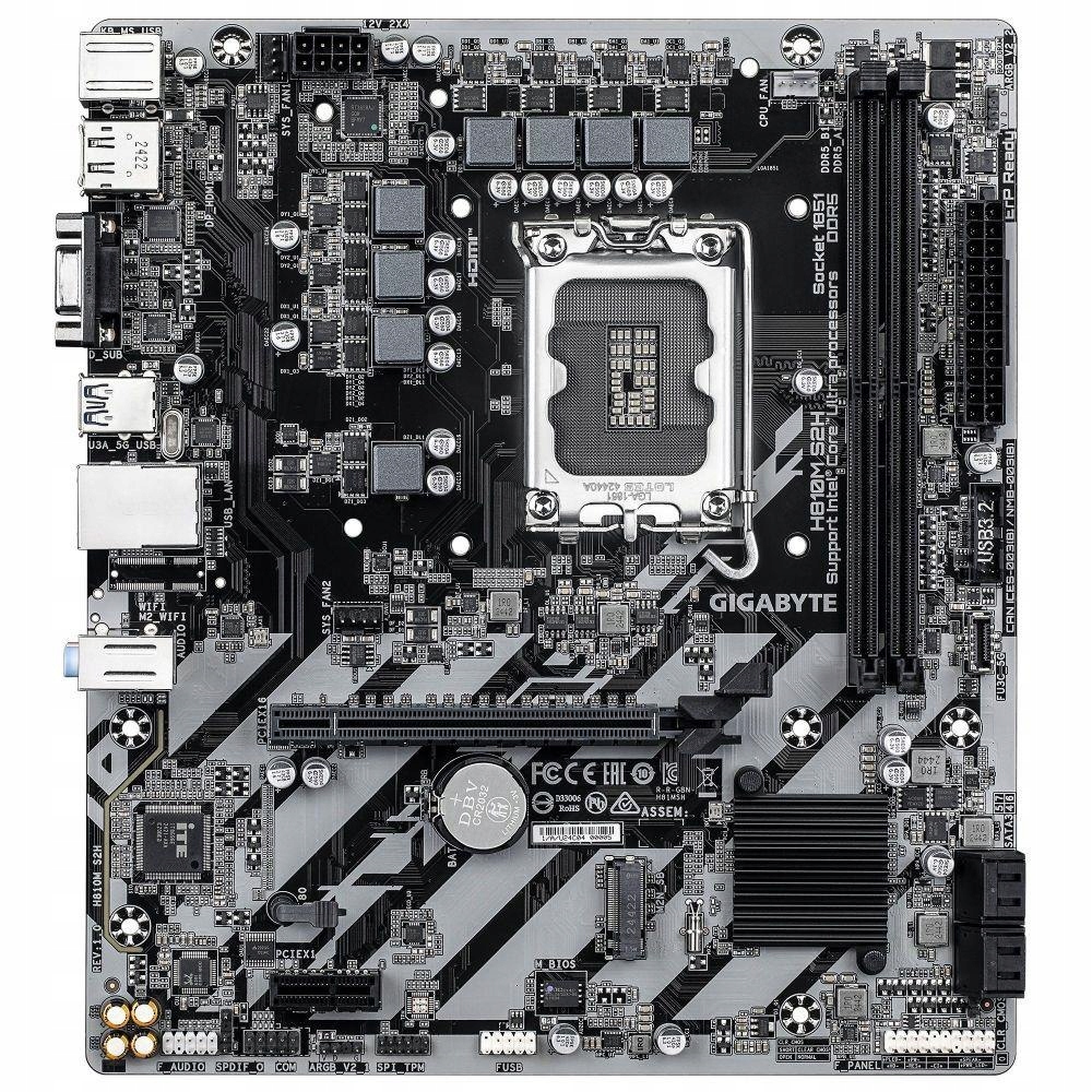 Doska Gigabyte H810M S2H /H810/DDR5/SATA3/M.2/ PCIe4.0/s.1851/mATX