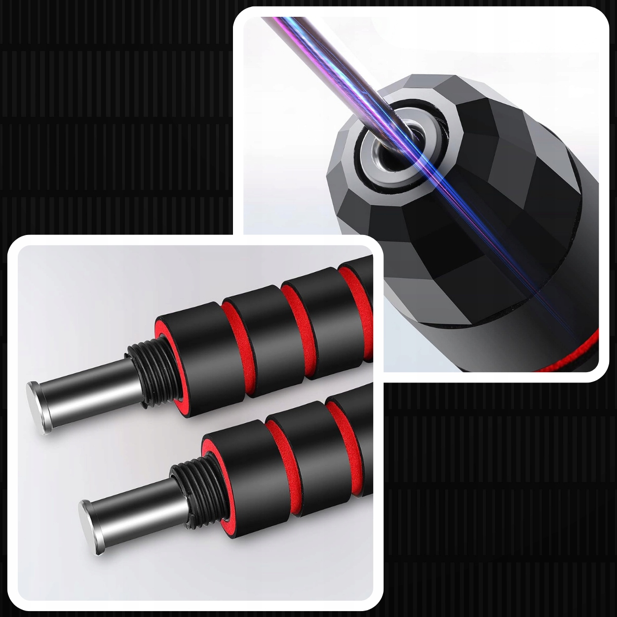 SKAKANKA Z ŁOŻYSKAMI CROSSFIT FITNESS BOKSERSKA DO ĆWICZEŃ NA SIŁOWNIE Model SKAKANKA FITNESS CROSSFIT Z ŁOŻYSKAMI SIŁOWNIA