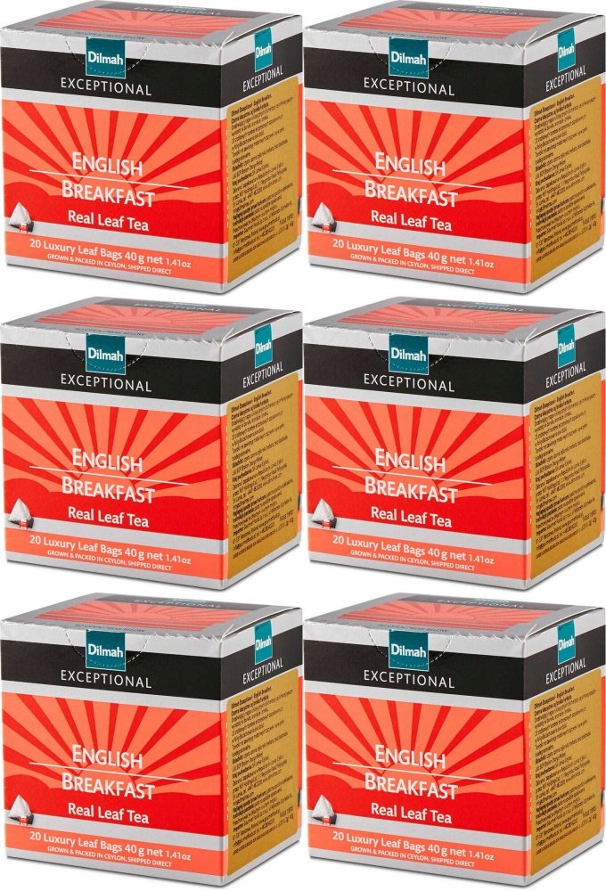 Herbata w piramidkach Dilmah Exceptional English Breakfast 20szt x6