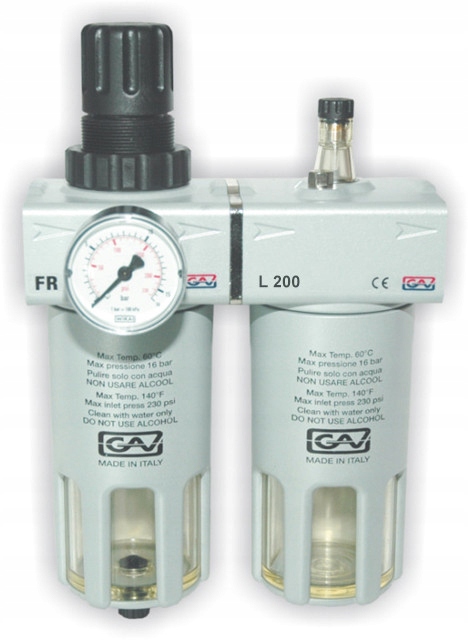 Reduktor + filtr + naolejacz 1/2' GAV