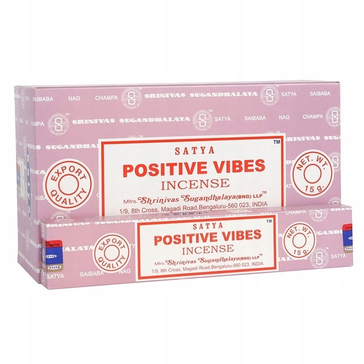 

Naturalne Kadzidło Satya Positive Vibes 15G