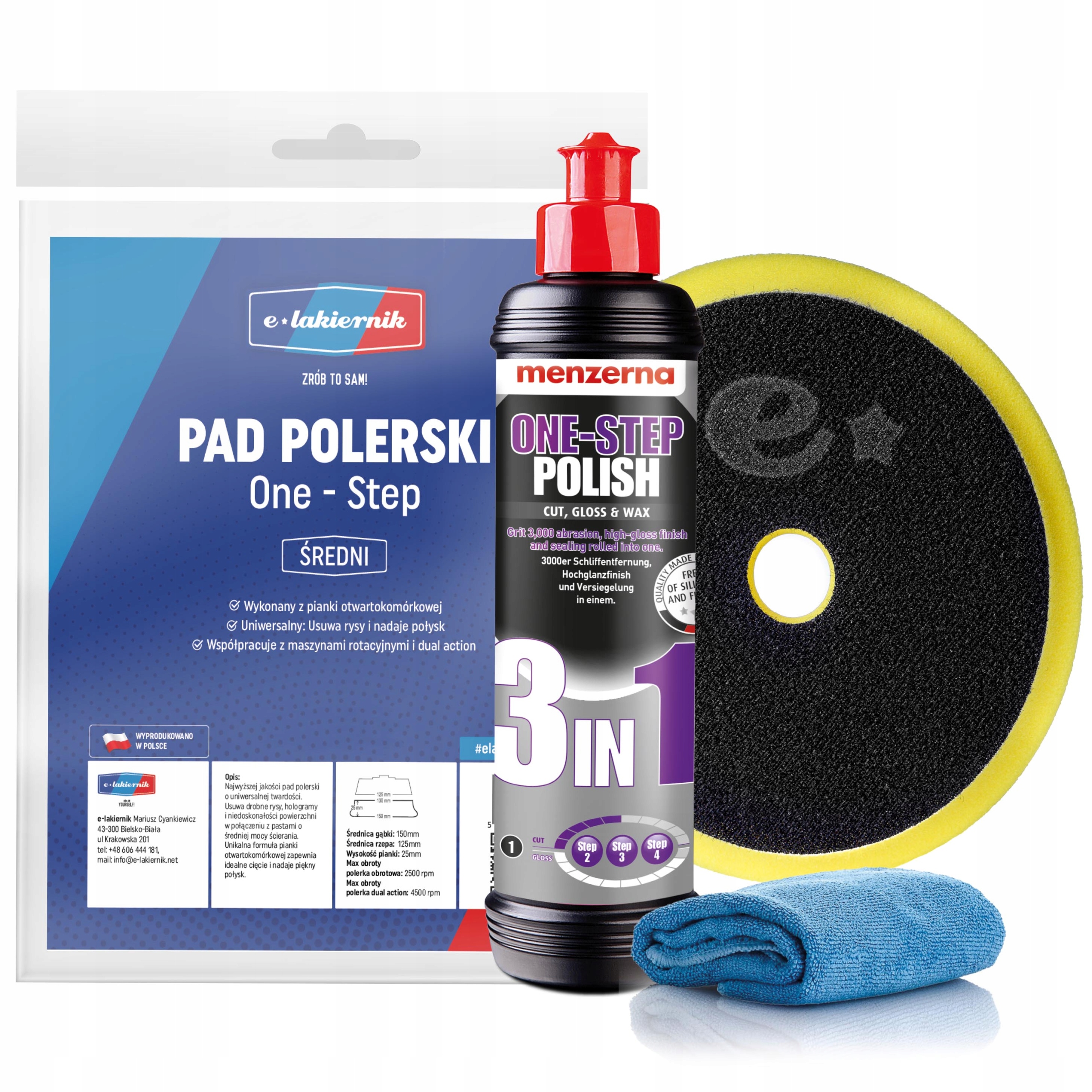 

Menzerna Pasta Polerska 3w1 250ml Pad Średni