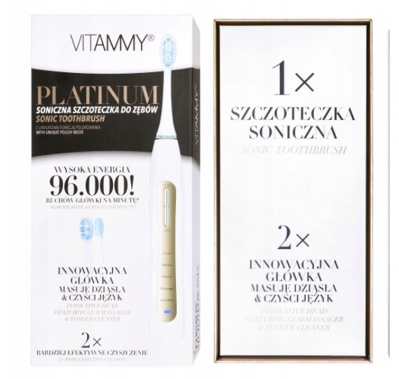 Prezent VITAMMY PLATINUM SZCZOTECZKA SONICZNA 96000obr/MIN Model Platinum