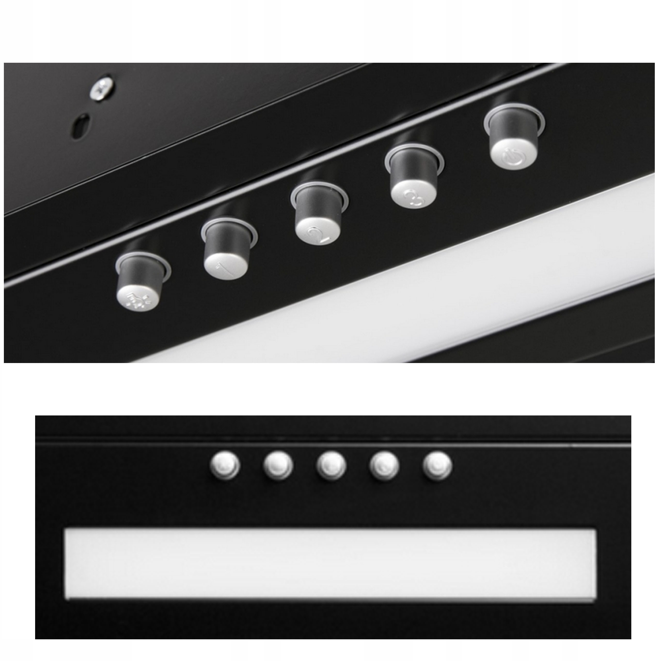 Okap kuchenny do zabudowy Maan Fiugi 2 60 320m3 LED Czarny Cichy Kod producenta OFIU260LEP.S3CZ.MC_EO