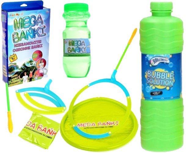 2w1 MEGA BAŃKI MYDLANE MIECZ DO BANIEK + PŁYN 1L Rodzaj obręcz