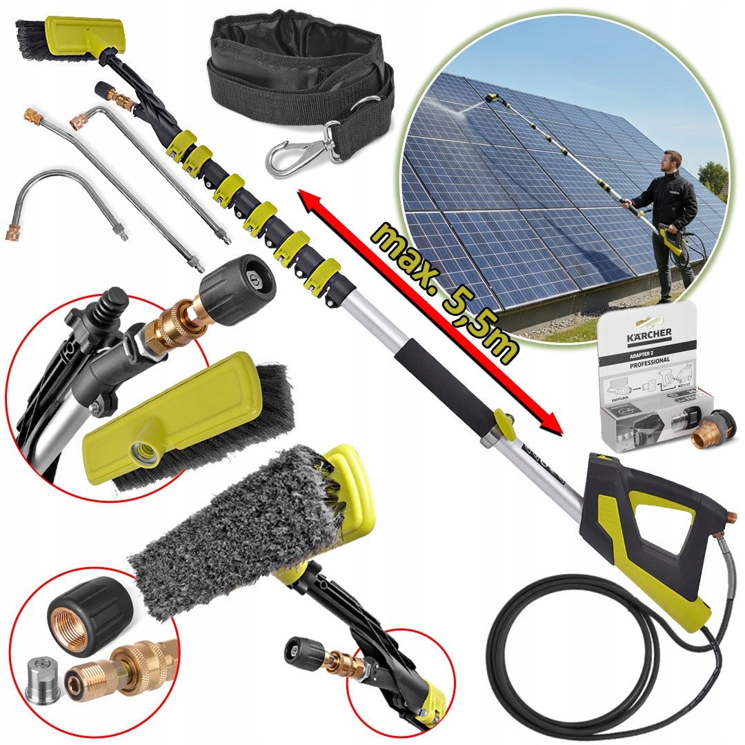 Lanca Teleskopowa 5,5m do Karcher Easy!Lock mycie paneli fotowoltaicznych