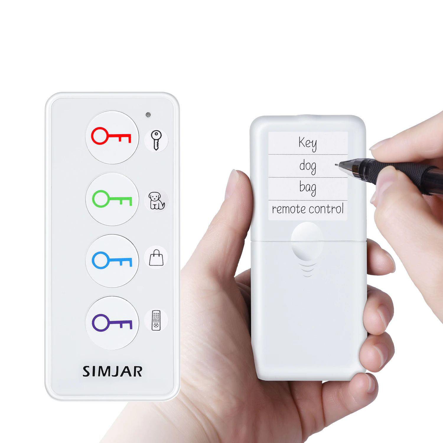 LOKALIZATOR KLUCZY BEZPRZEWODOWY KEYFINDER 4 SZT. Długość (cm) 5 cm