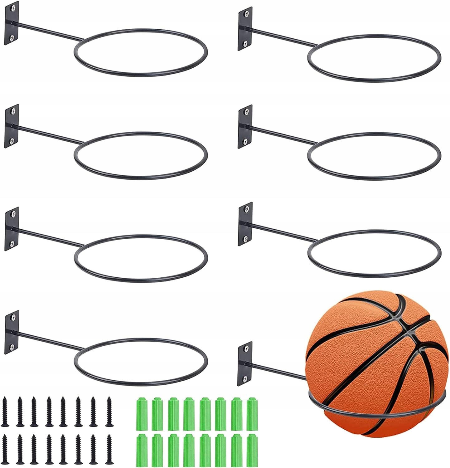 8 DB FALRA SZERELHETŐ TARTÓ KIÁLLÍTÓ ÁLLVÁNY SZIGNÓZOTT LABDÁKHOZ SZOBA ...