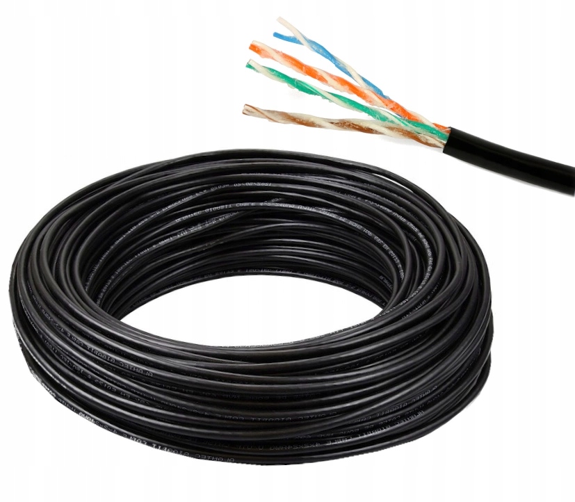 Kabel Internetowy Utp Kategoria 5E Żelowana Skrętka Ziemna 30 Metrów