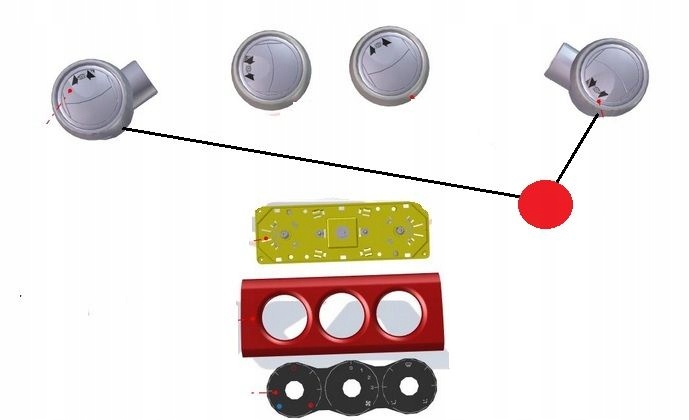 2AY007B - ВЕНТИЛЯЦІЙНА РЕШІТКА AIXAM VISION SENSATION EMOTI