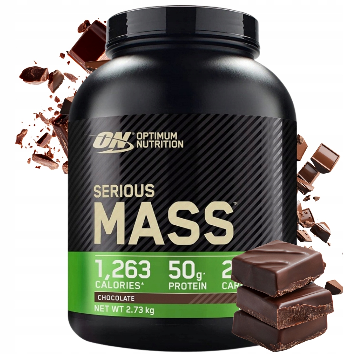 On Serious Mass 2730g Gainer Na Hmotu 2,7 Optimum Čokoláda