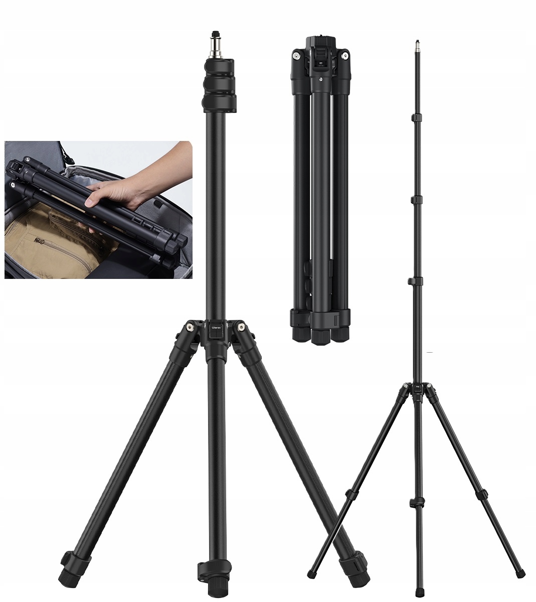 Studiový stativ Studiové osvětlení Foto Plener 190 cm 1/4'' Ulanzi TT43