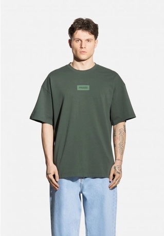 Koszulka męska t-shirt oversize Prosto Box 2.0 zielona XL