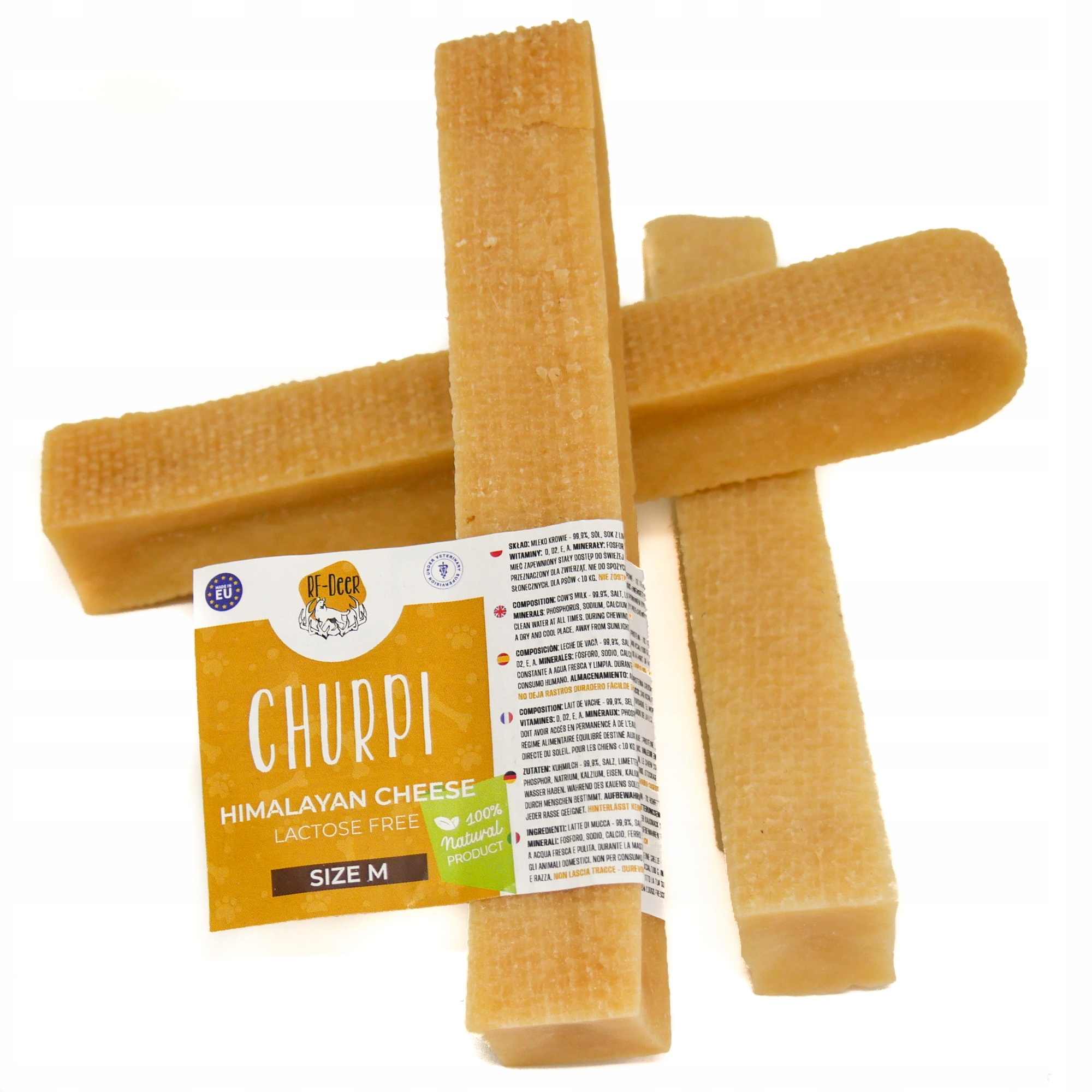 Levně 3 x Himalájský sýr M 180-237 g Kousátko psí pamlsek 13-14 cm