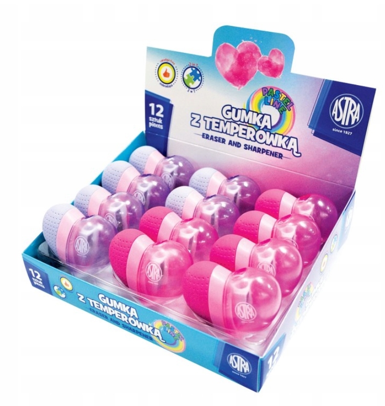 GUMKA Z TEMPERÓWKĄ Astra 2w1 SERCE EAN (GTIN) 5901137168289