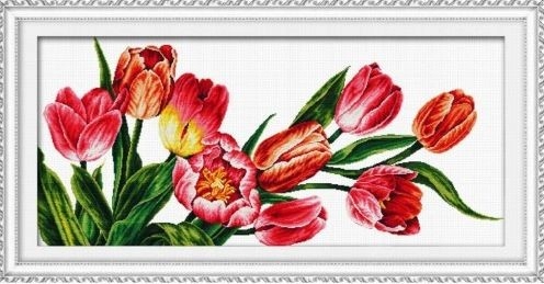 Křížková výšivka počítaná sada (kanva, mulina)