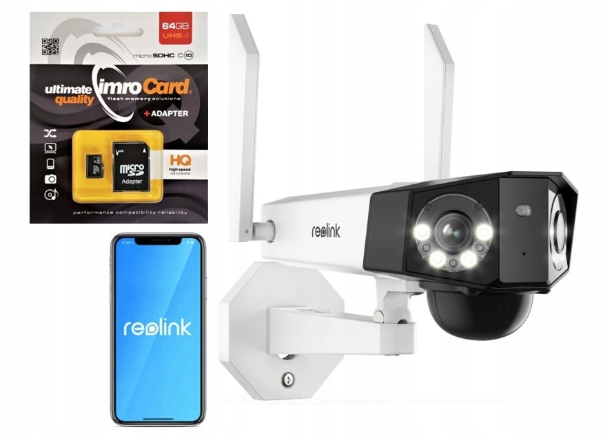 Kamera Reolink Duo Series G750 Lte 6MP akumulátor 2x objektiv 64GB Karta