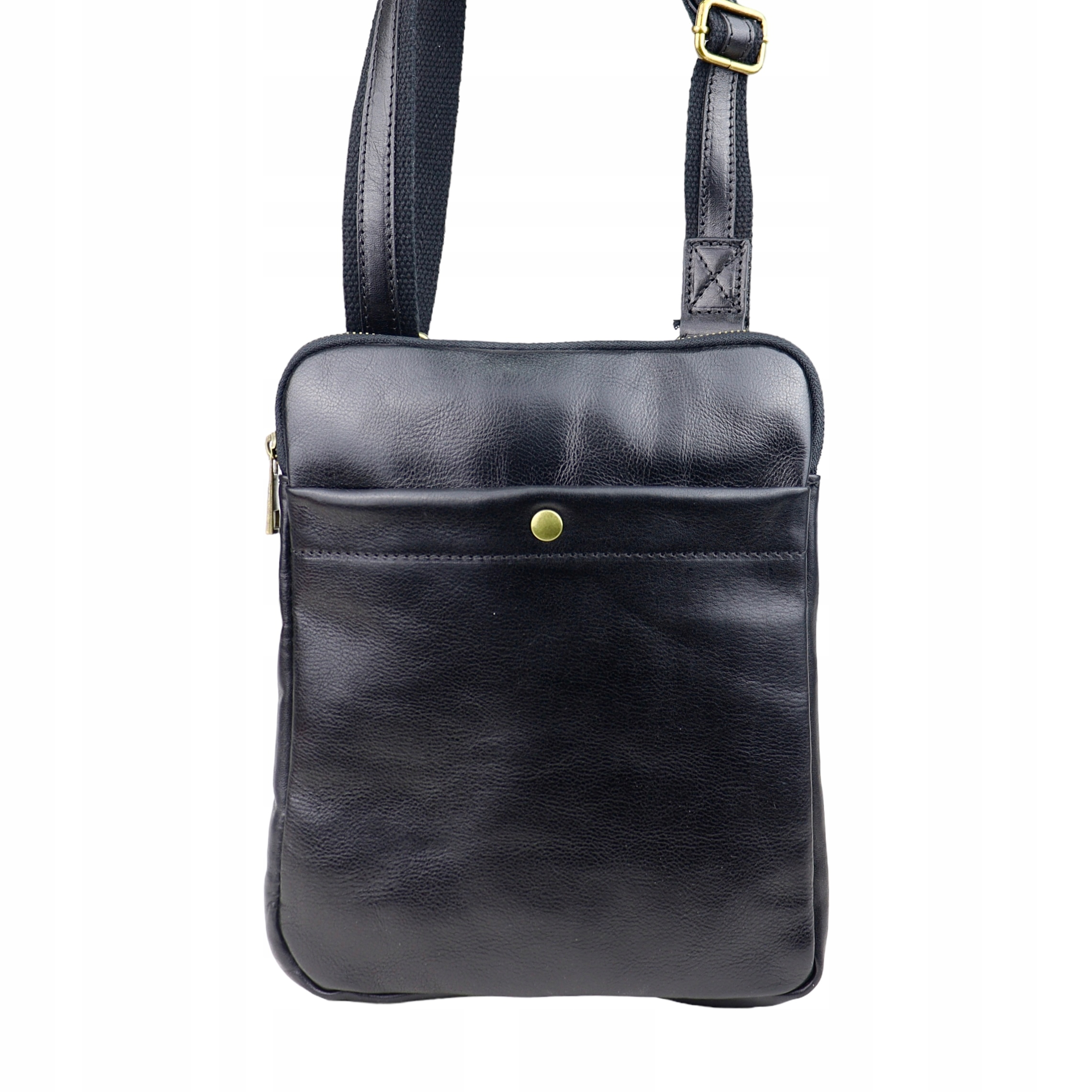 Pánská kabelka z přírodní kůže Mario-M Černá