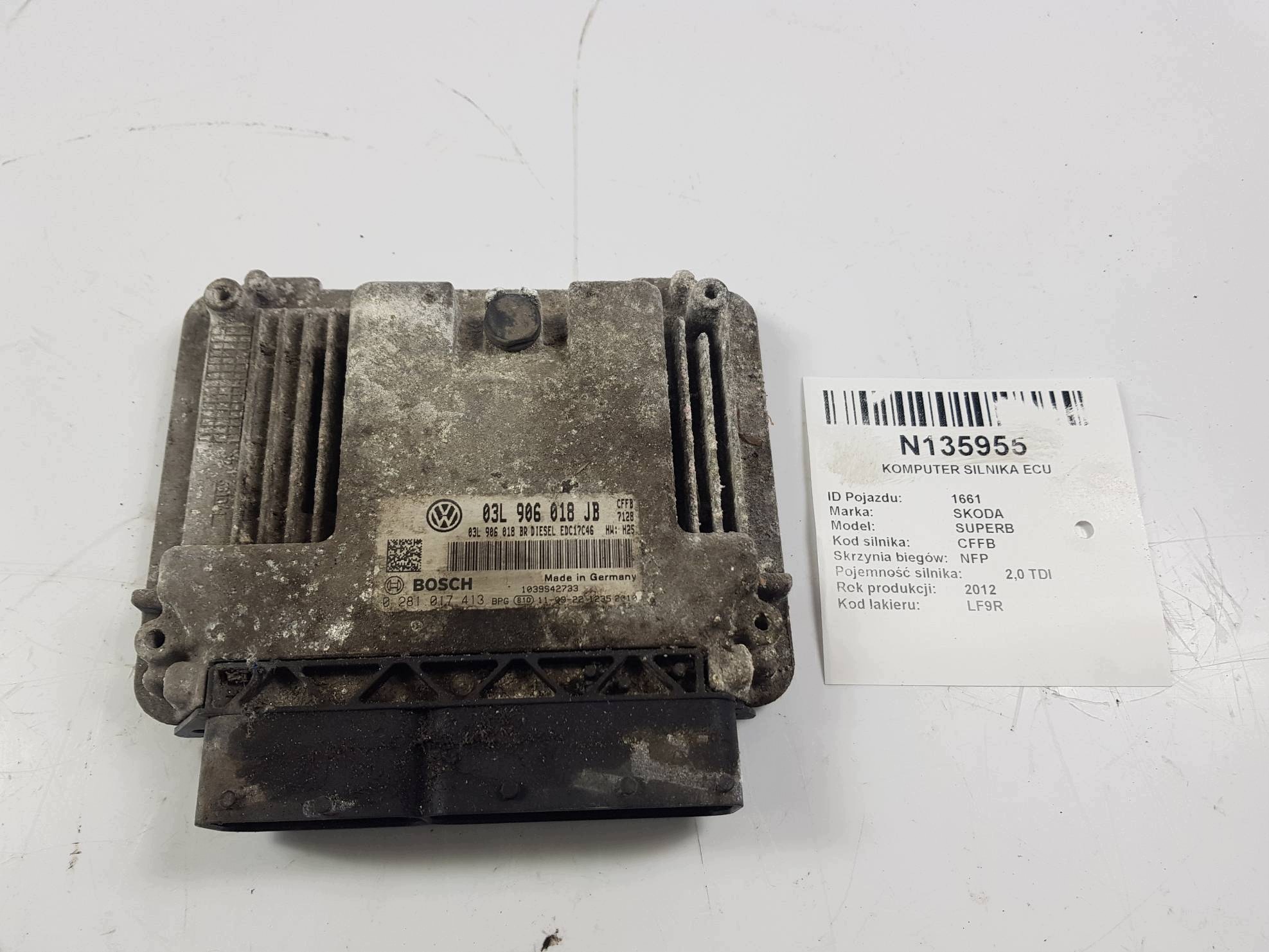 computer 03L906018JB 0281017413 SKODA SUPERB II