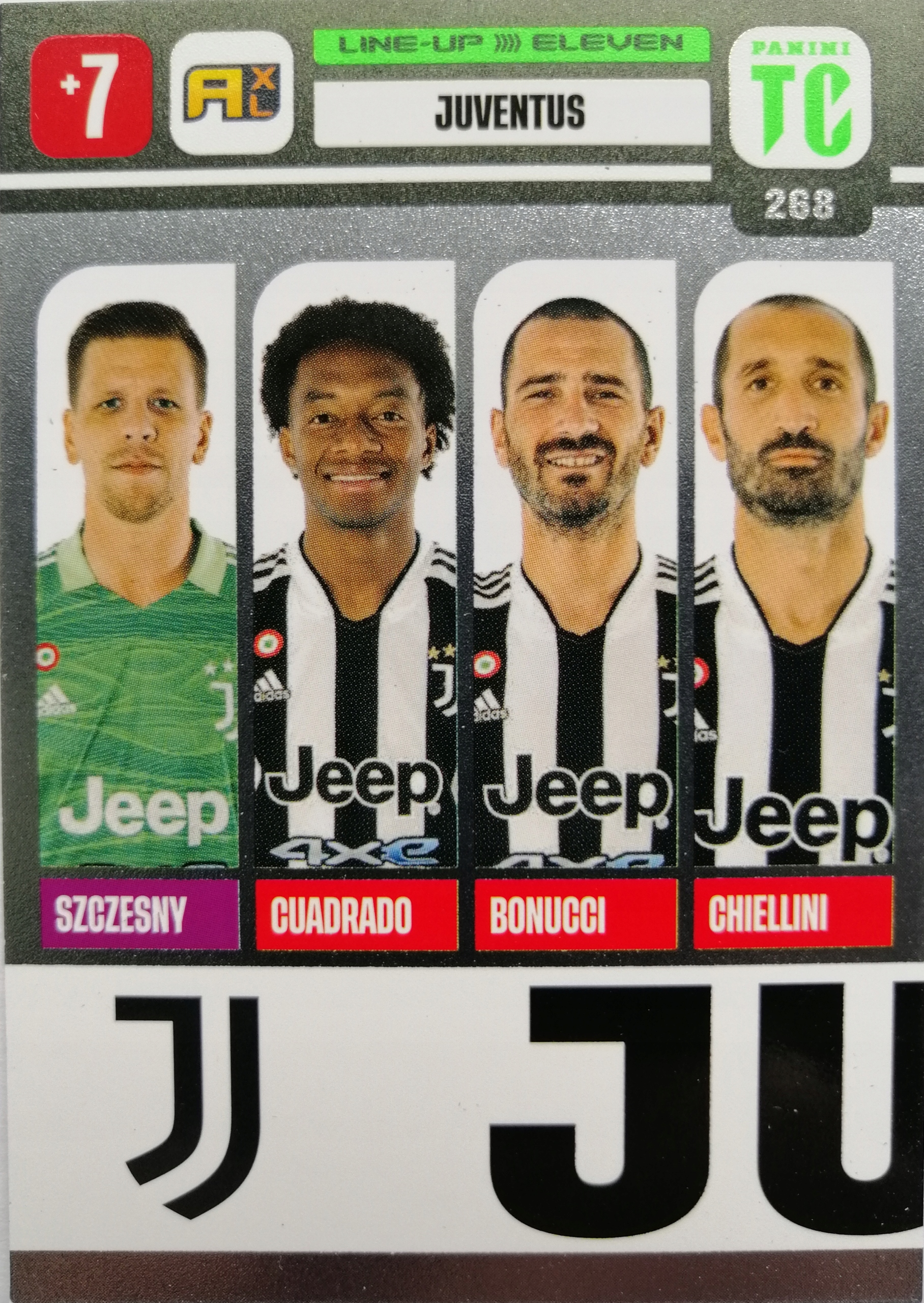 Panini Top Class Line-up Eleven 268 Juventus