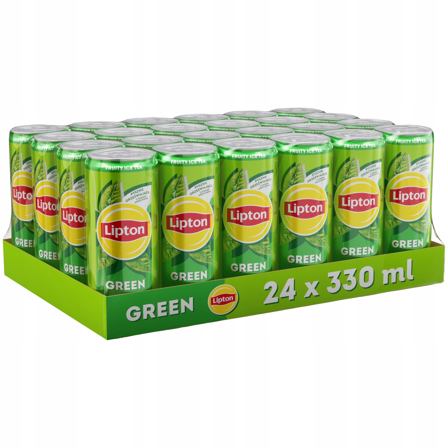 Napój herbaciany Lipton Ice Tea Green zielona herbata puszka 24x330ml 0,33l