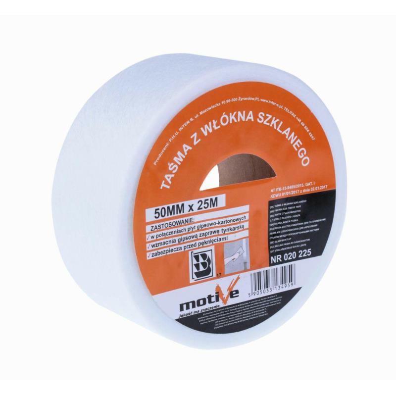 TAŚMA Z WŁÓKNA SZKLANEGO 50mm/25m MOTIVE