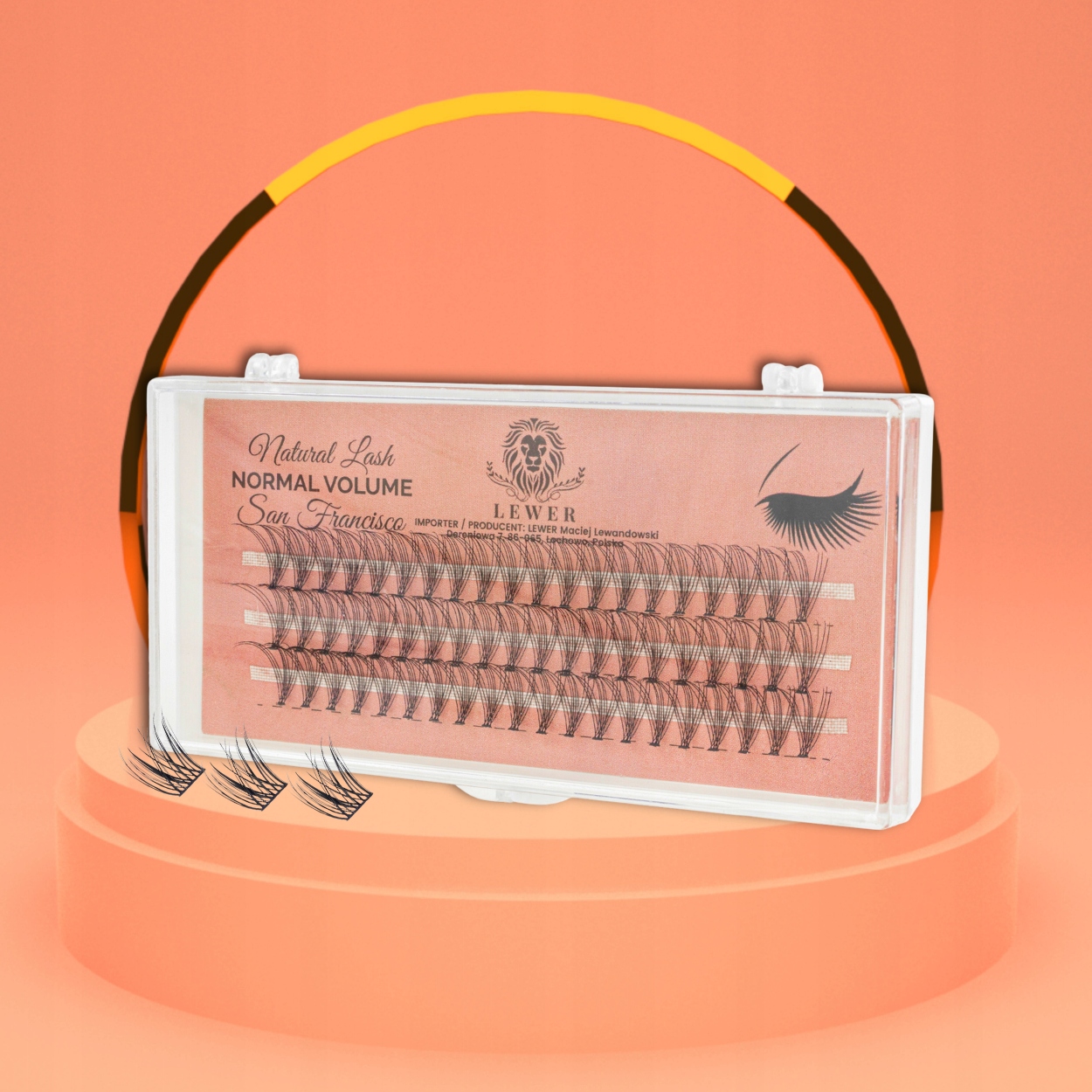 KĘPKI RZĘSY EYELASH San Francisco Normal VOLUME 9mm NATURALNE JEDWABNE Stan opakowania oryginalne