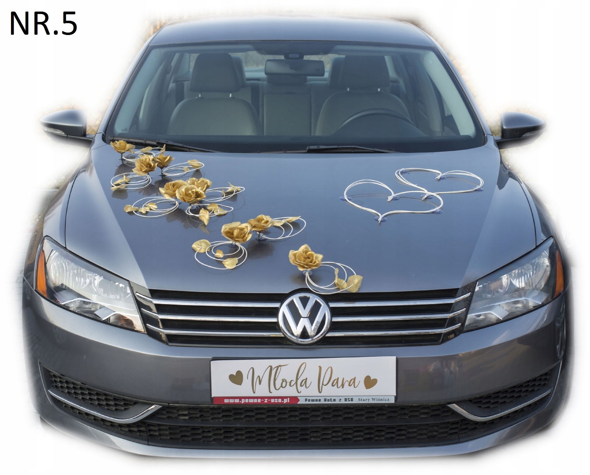 Dekorace auta auto na svatbu dekorace 005