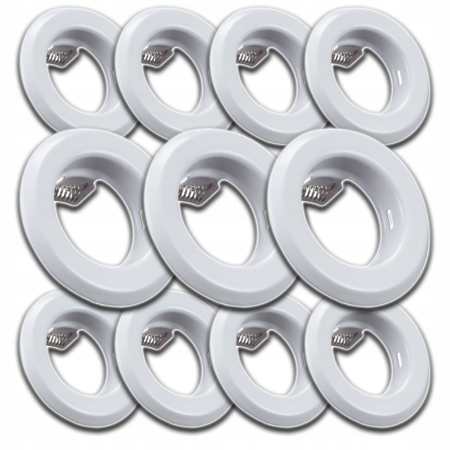 11xHLINÍKOVÉ Stropní Svítidlo Halogen Kruhové Očko Na Strop Bílé