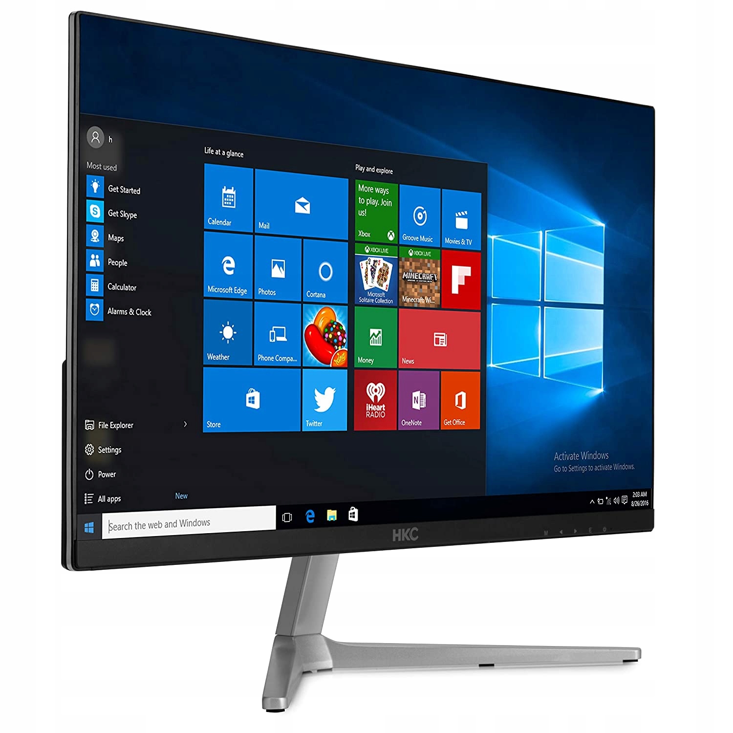 Komputer AiO Monitor 24 FHD 4/32GB Windows 10 Marka inna