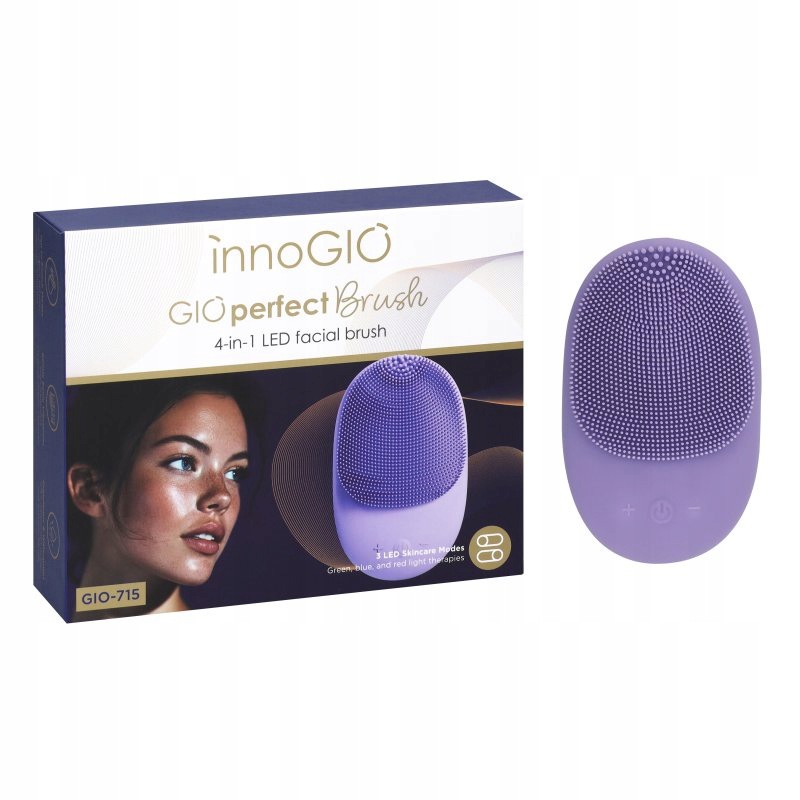 innoGIO gIOperfect Led silikonový čistící kartáček Brush 4v1 GIO-715