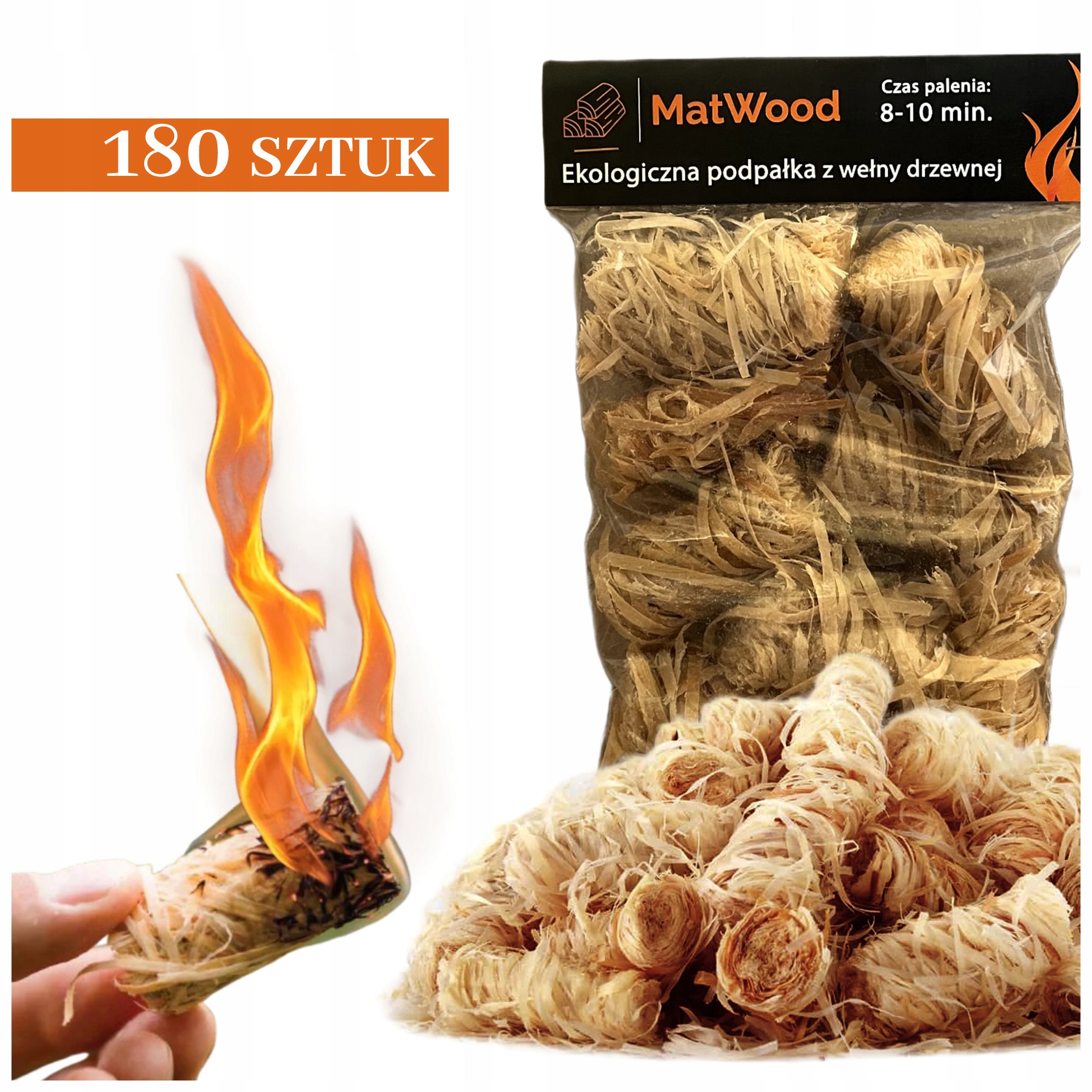 Rozpalovač Na Gril Ekologický Podpalovač 180 Ks Velké Množství Eko Matwood