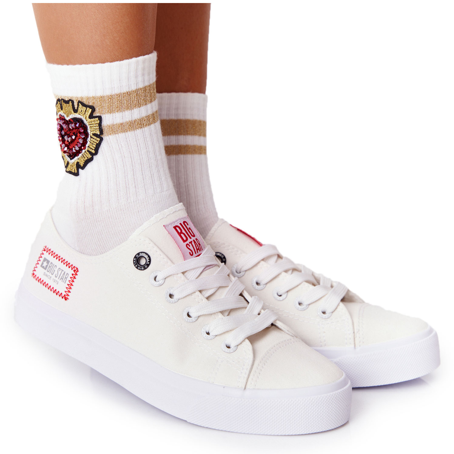 

Damskie Trampki Big Star HH274131 Białe 38