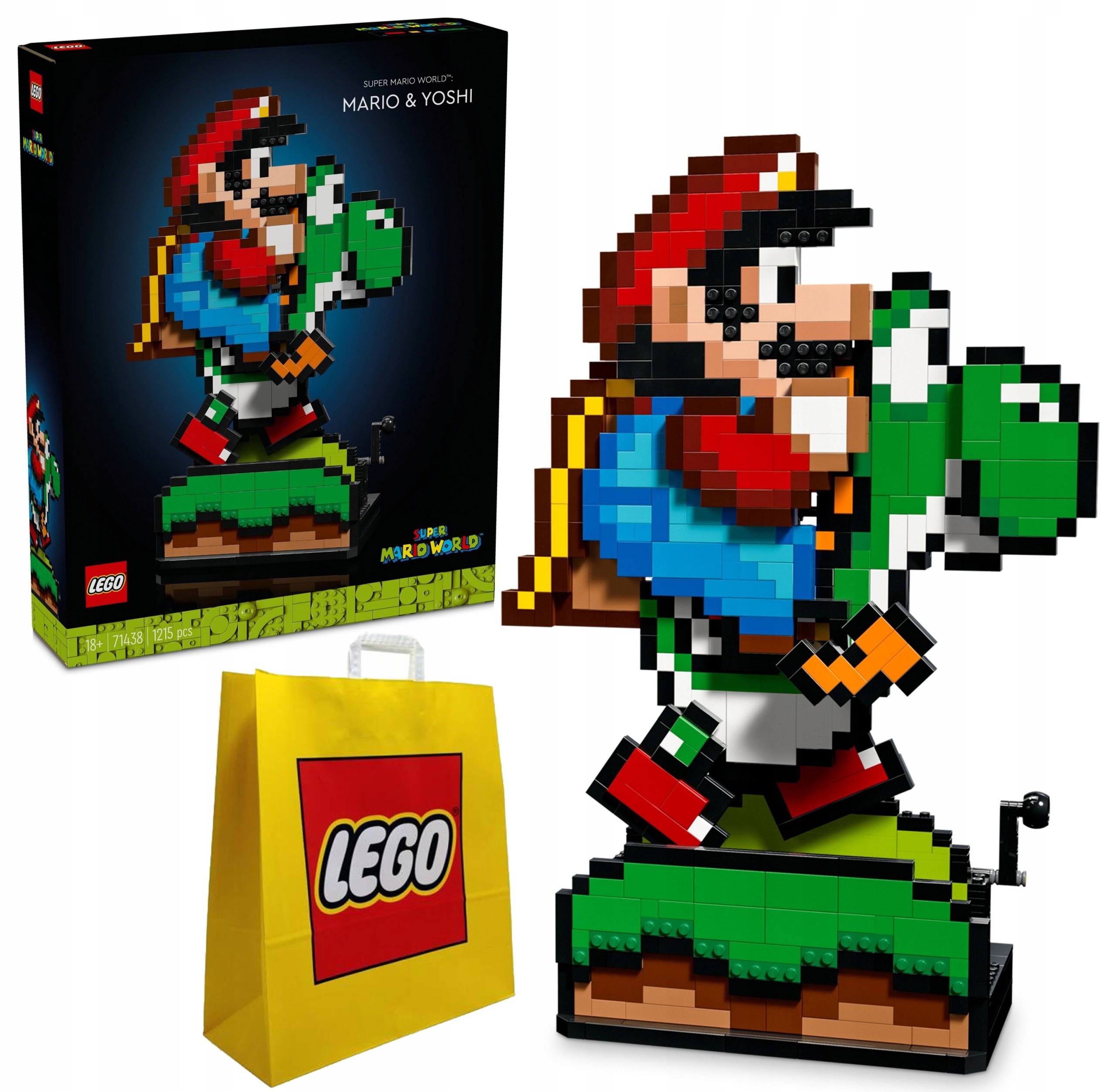 stavebnice Lego Mario 71438 Mario World: Mario a Yoshi taška