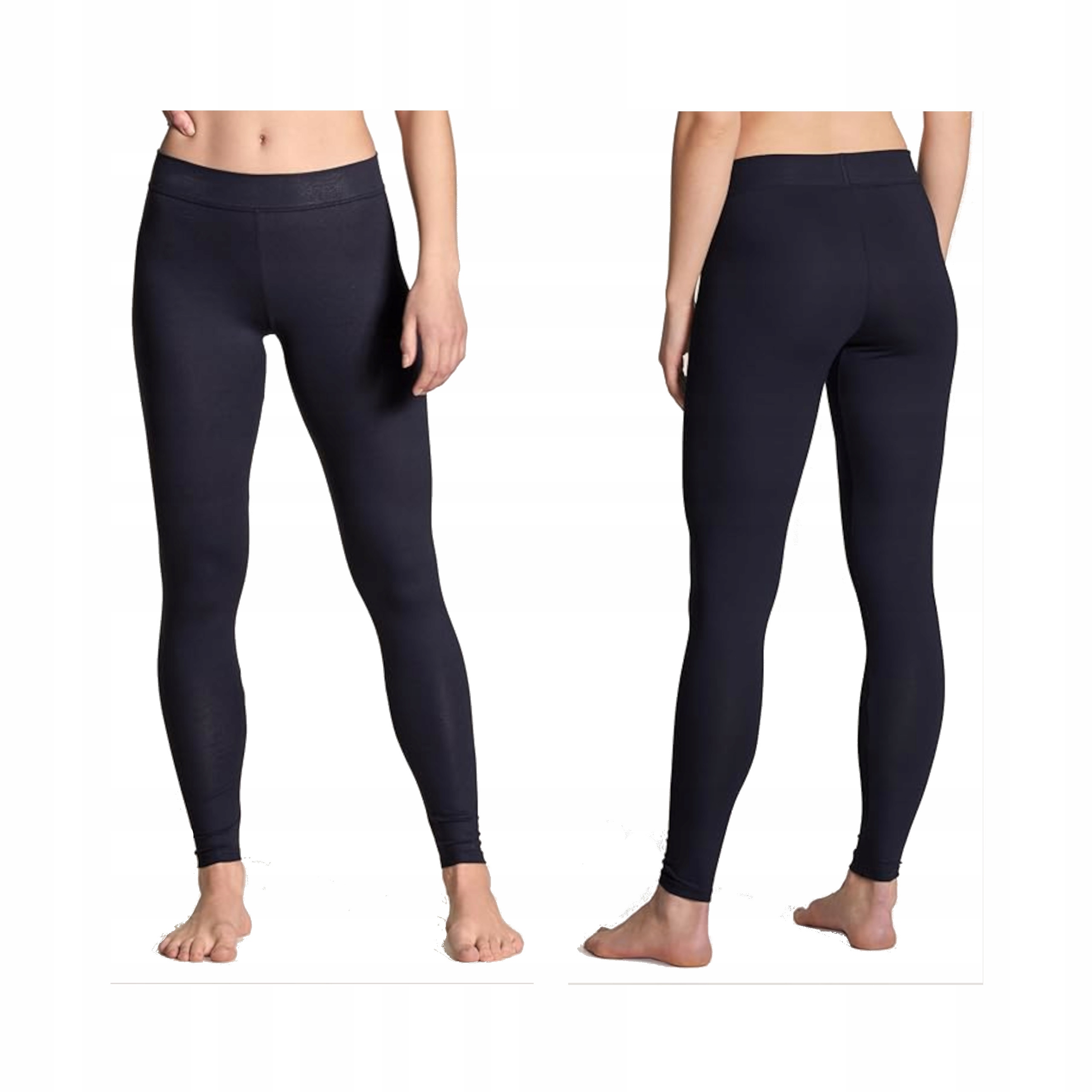 Legíny Calida Xs Elastické Dámské Dlouhé S Vysokým Pasem, Tmavě Modrá Barva