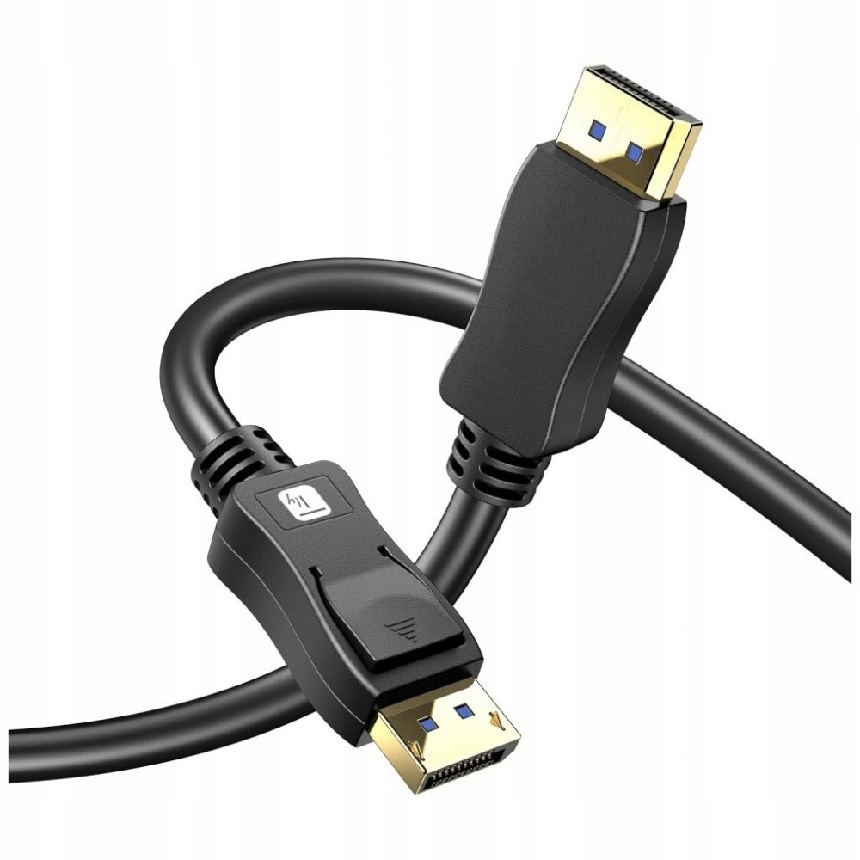 Techly Przewód Kabel DisplayPort 2.1 4K*120Hz 54G 2 m Ekranowany