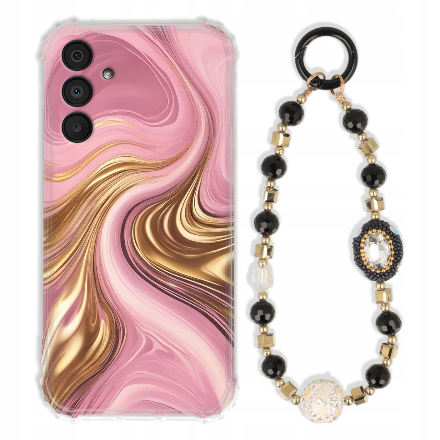 Pouzdro Pro Samsung A16 5G Antishock Zirkony Černozlaté Odolné| Silné