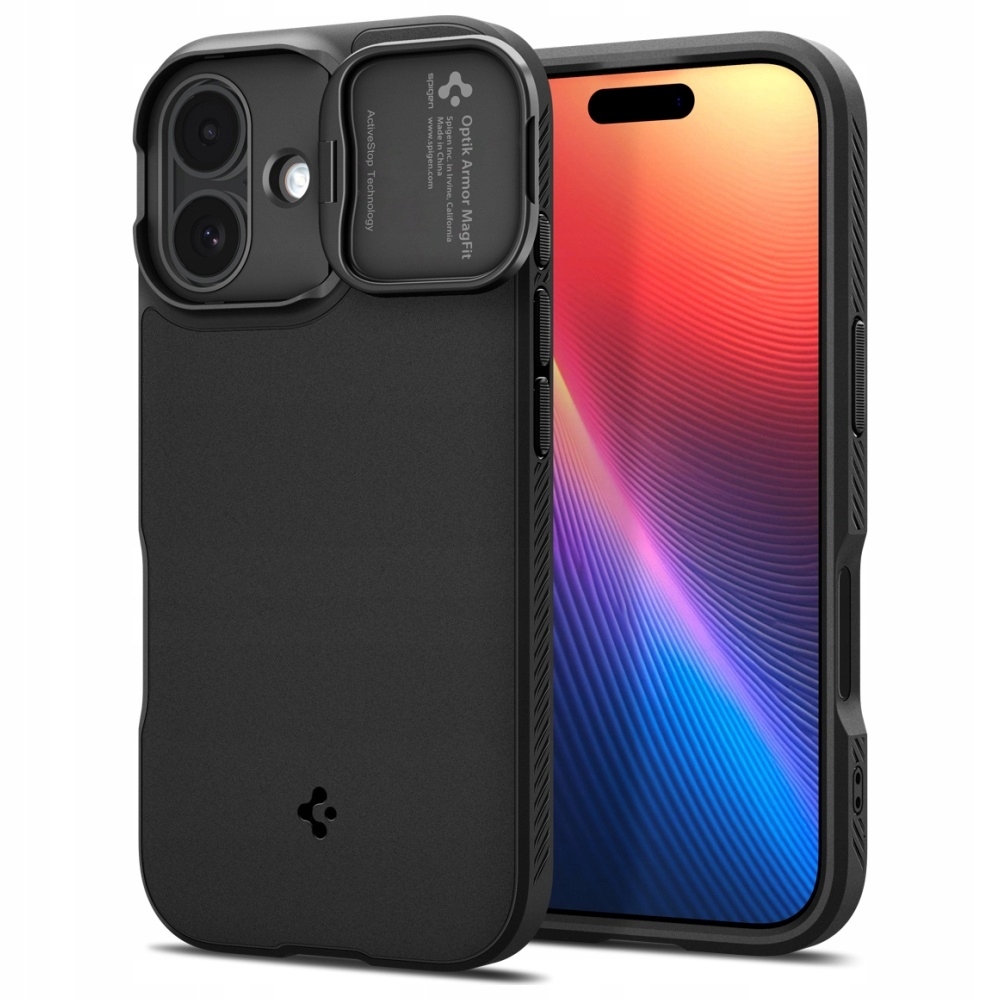 Pouzdro Spigen Optik Armor Mag MagSafe pro iPhone 17, černé