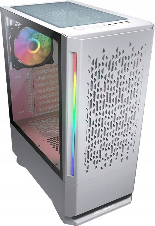 COUGAR Obudowa MX430 Air RGB, Midi Tower, 3x ARGB, Biała — 8