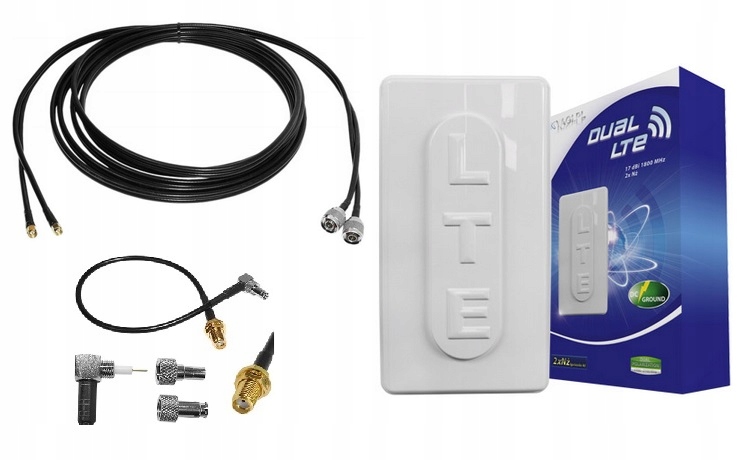 Antena Dual Gsm 3G 4G Lte 34dBi Najvýkonnejší Kabel 10 m CRC9 TS9 Twix