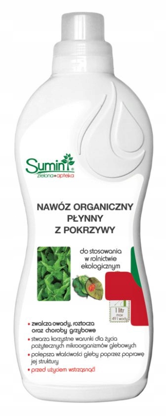 

Nawóz organiczny z pokrzywy 500ml Sumin