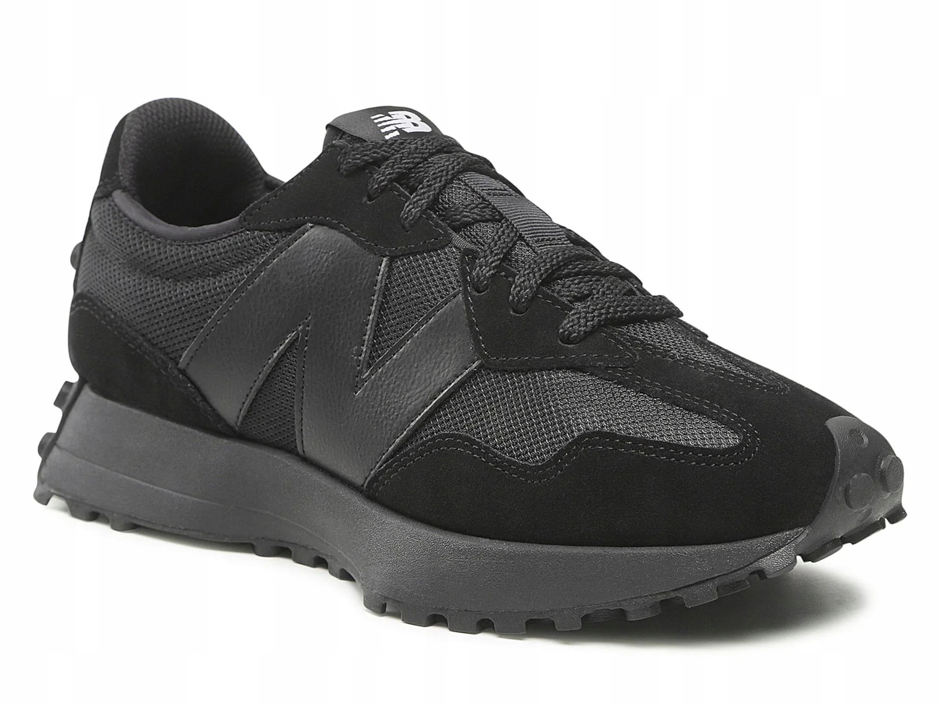 Pánské boty New Balance MS327CTB sportovní černé kožené pro každodenní nošení 45