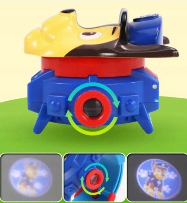 ZEGAREK CYFROWY Z PROJEKTOREM LED PSI PATROL CHASE Mechanizm kwarcowy