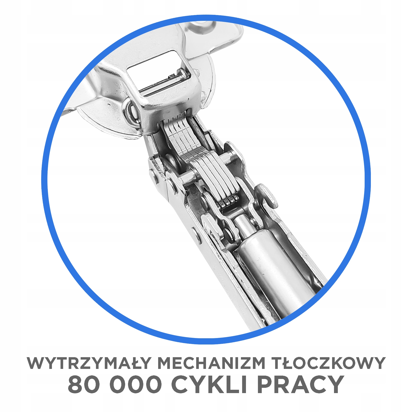 ZAWIAS MEBLOWY NAKŁADANY GTV CICHY DOMYK KPL 2 szt Szerokość maksymalna 10 mm