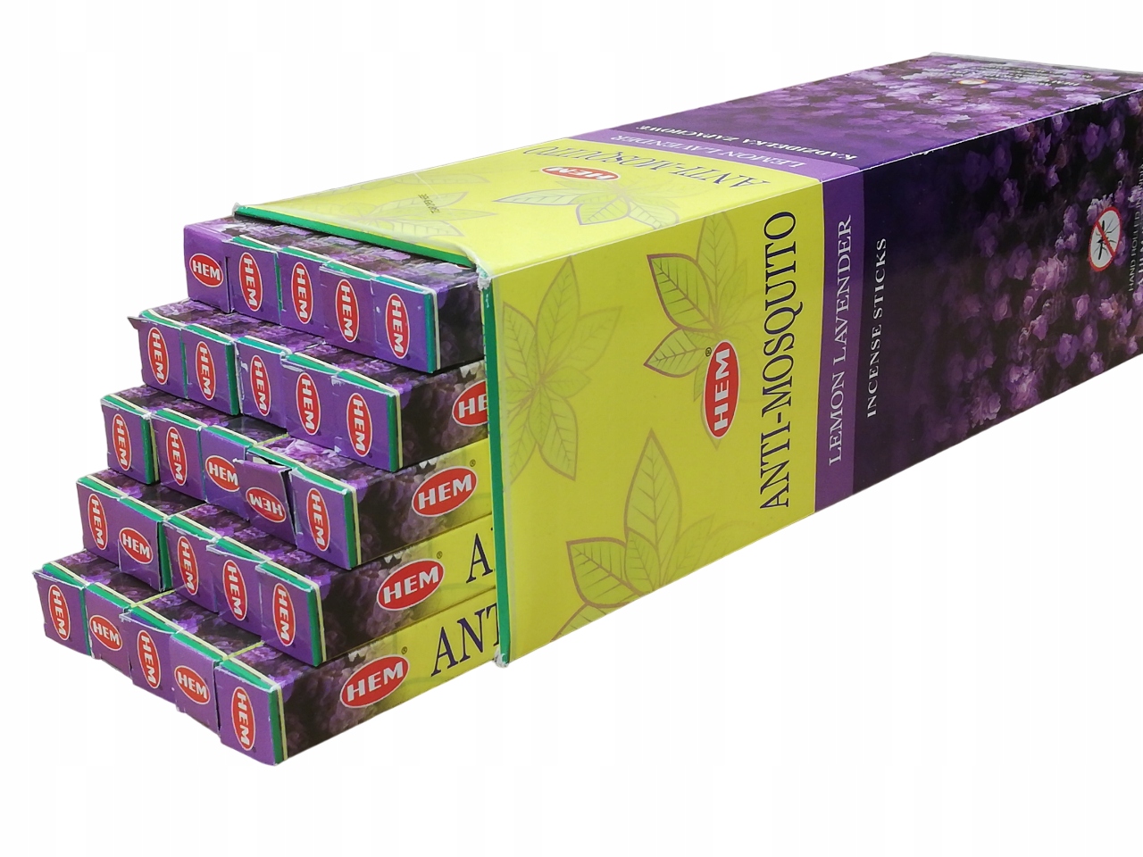 KADZIDEŁKA ZAPACHOWE ANTIMOSQUITO LEMON LAVENDER HEM 200 szt. na komary EAN (GTIN) 8901810037557